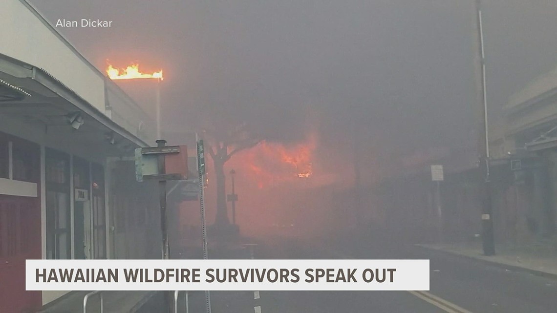 Survivors of Hawaiian wildfires speak out about damage, devastation
