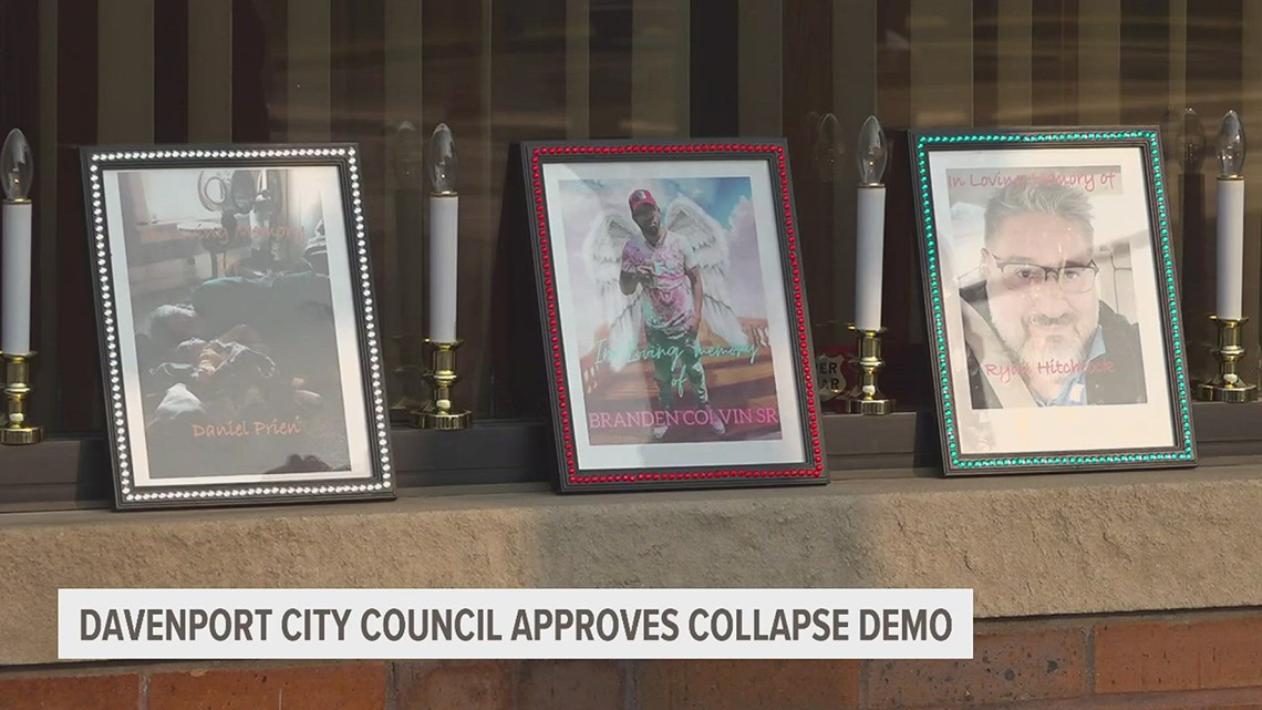 City of Davenport approves $1.2M payment for collapse cleanup; community remembers victims at vigil