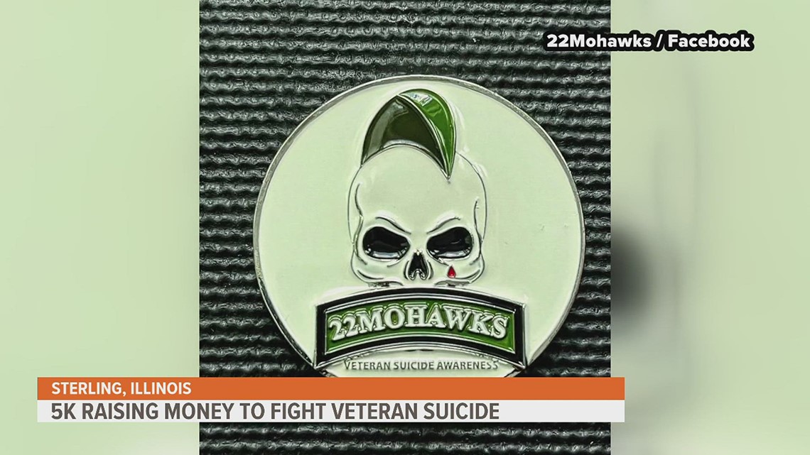 Illinois organization raising money for veteran suicide prevention with upcoming 5K in Sterling