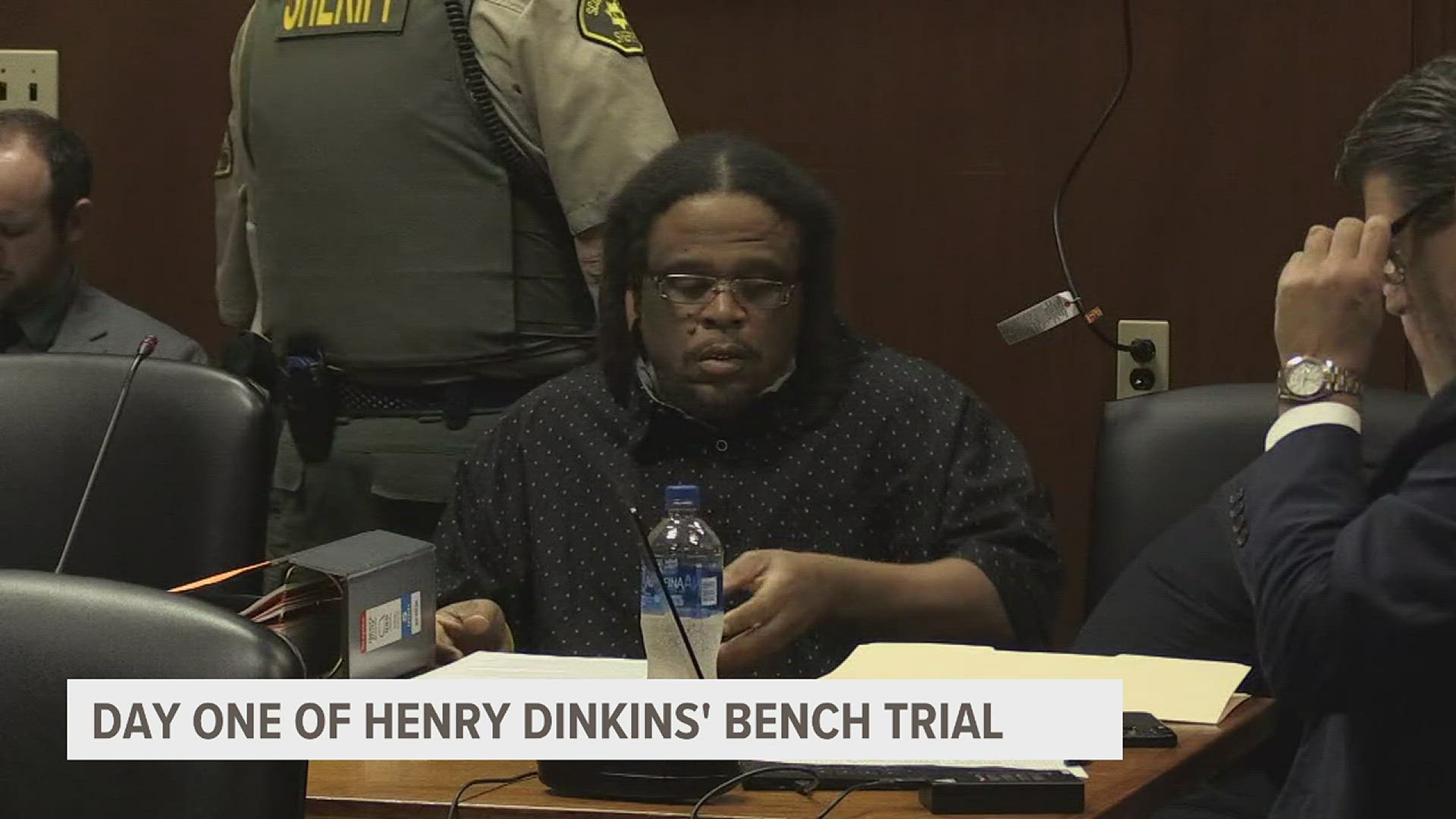 The trial of Henry Dinkins began with the State's opening statement and the first witnesses on Thursday, Aug. 10 in a Scott County courtroom.