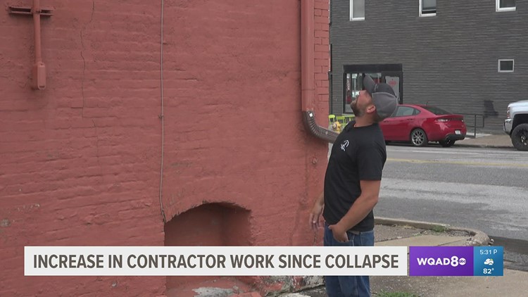 Local contractors are seeing a large uptick in business after the Davenport building collapse