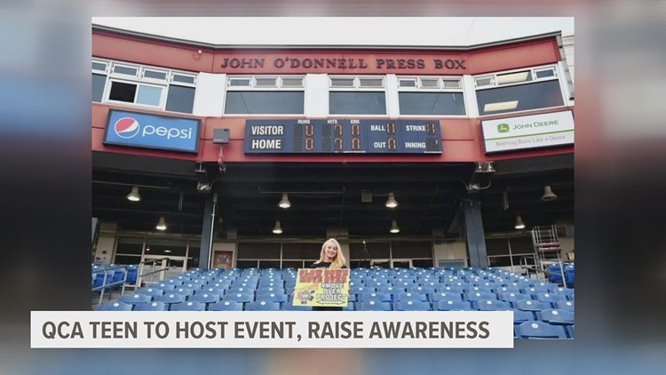 Quad City area teen highlighting road safety at Bandits game Tuesday