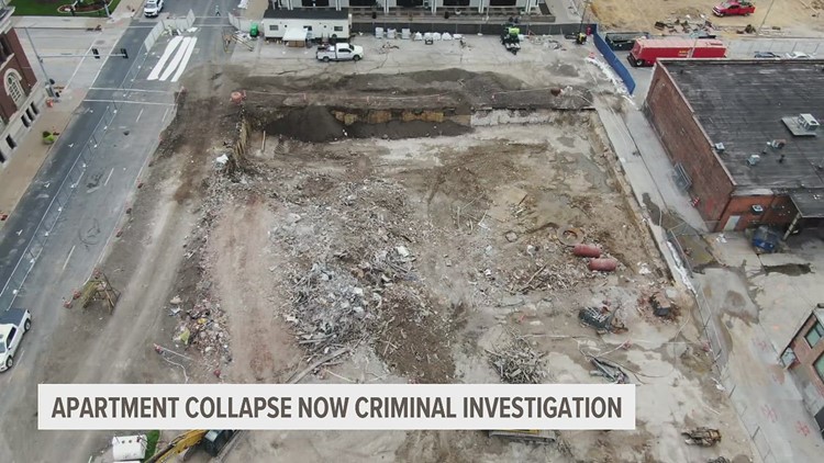 Davenport apartment collapse now a criminal investigation