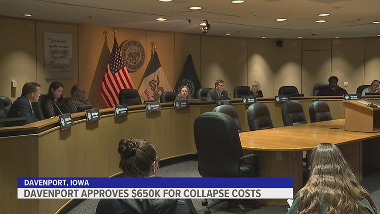 $650K in collapse-related funding approved by Davenport City Council