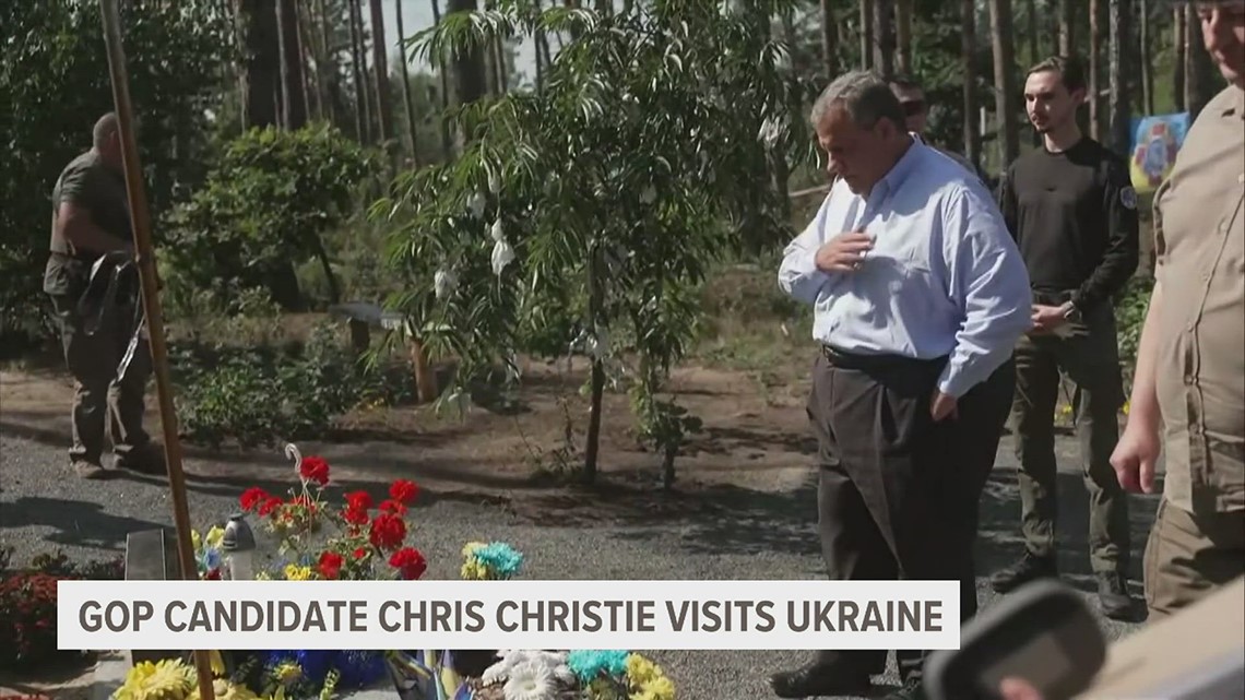 Former NJ governor and 2024 presidential candidate Chris Christie visits Ukraine