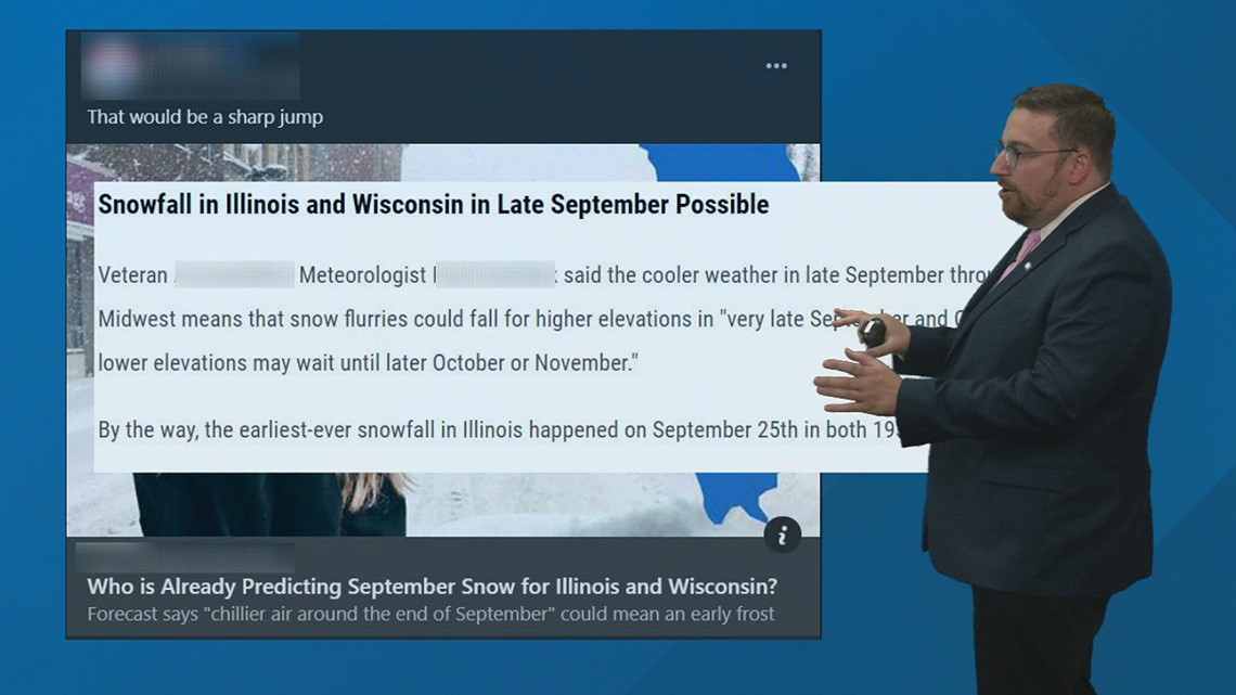 Ask Andrew: Will an upcoming pattern change in September bring snow and an early frost to the Quad Cities?