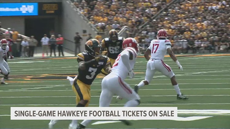 Hawkeye football tickets for sale online this Thursday