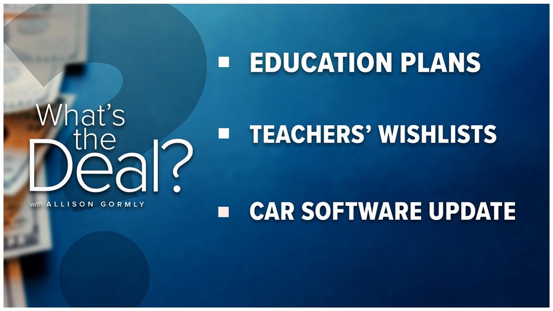 What's the Deal with education plans, teachers' wishlists and car software updates