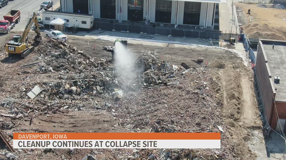 Davenport collapse: 324 Main Street 'fully dismantled,' cleanup expected to take weeks