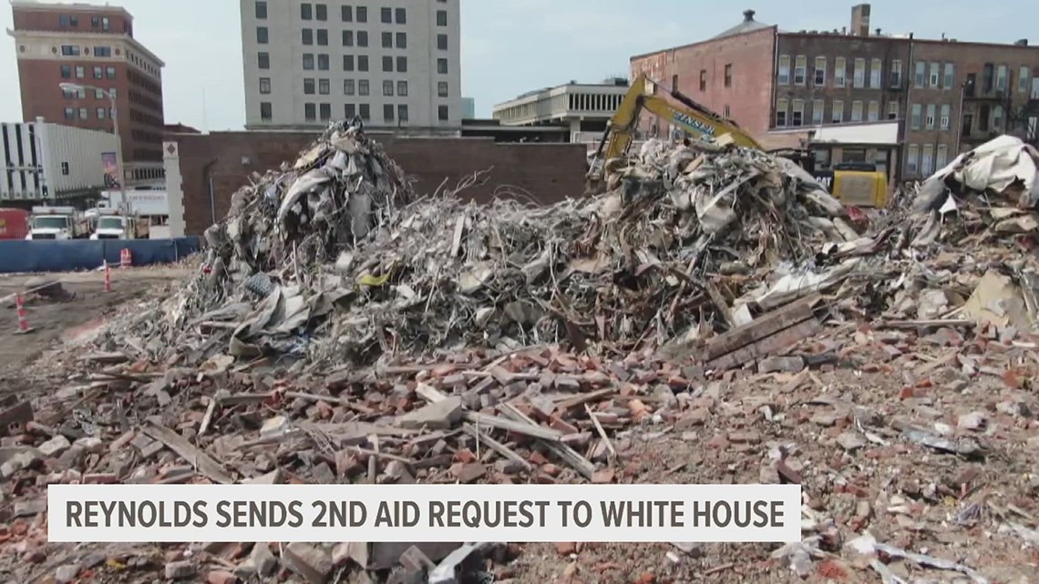 Iowa Gov. Reynolds sends second request for federal aid after collapse