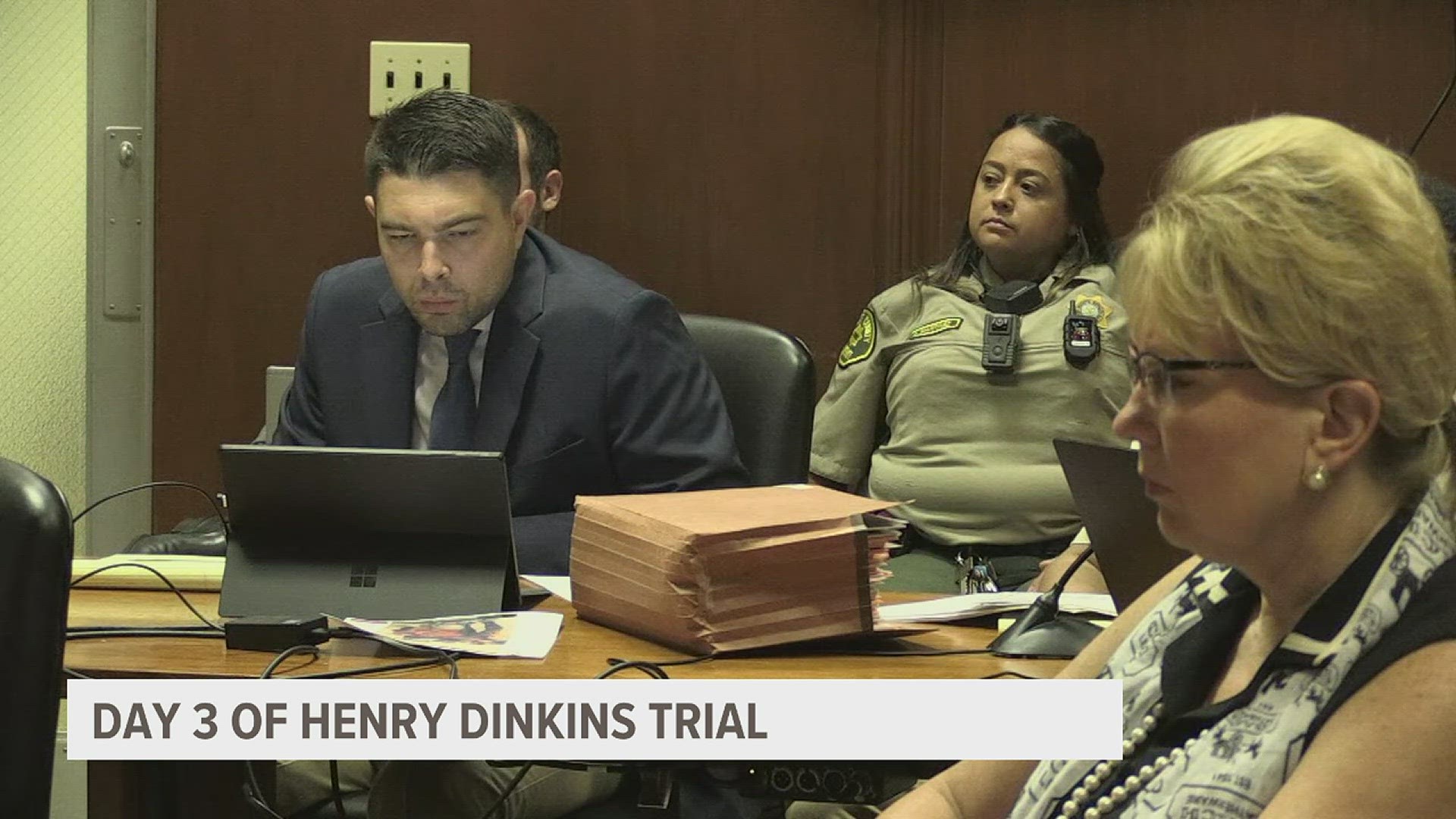 Henry Dinkins' trial continues as his son takes the stand, and a man is arrested after an attempted arson. Also Illinois health officials warn COVID could come back.