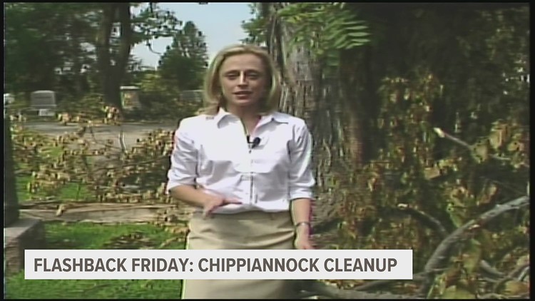 Flashback Friday: Locals clean up Chippiannock Cemetery after a storm in 2008